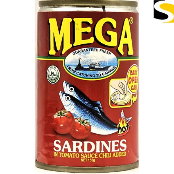 Picture of Mega Sardines Hot 155g